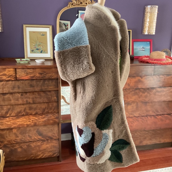 Sandro shearling coat - Picture 3 of 6